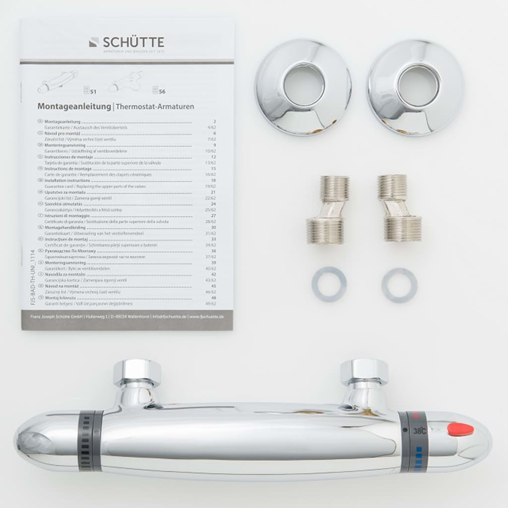 SCHÜTTE Termostatisk duschblandare SUPRA krom