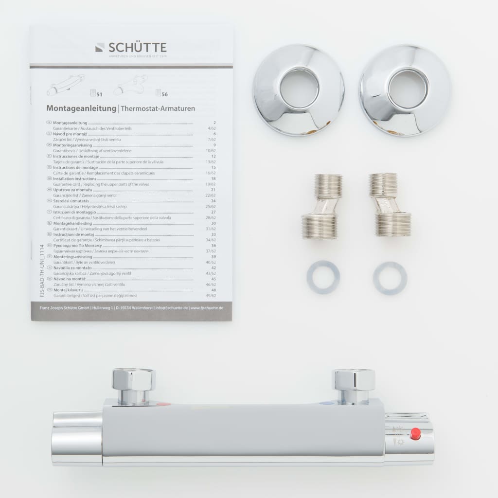 SCHÜTTE Termostatisk duschblandare VICO krom