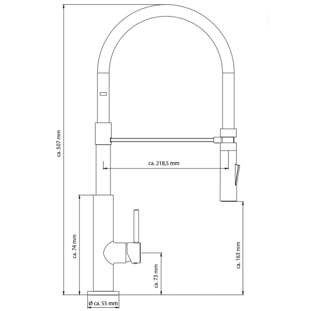 SCHÜTTE Köksblandare STILO krom