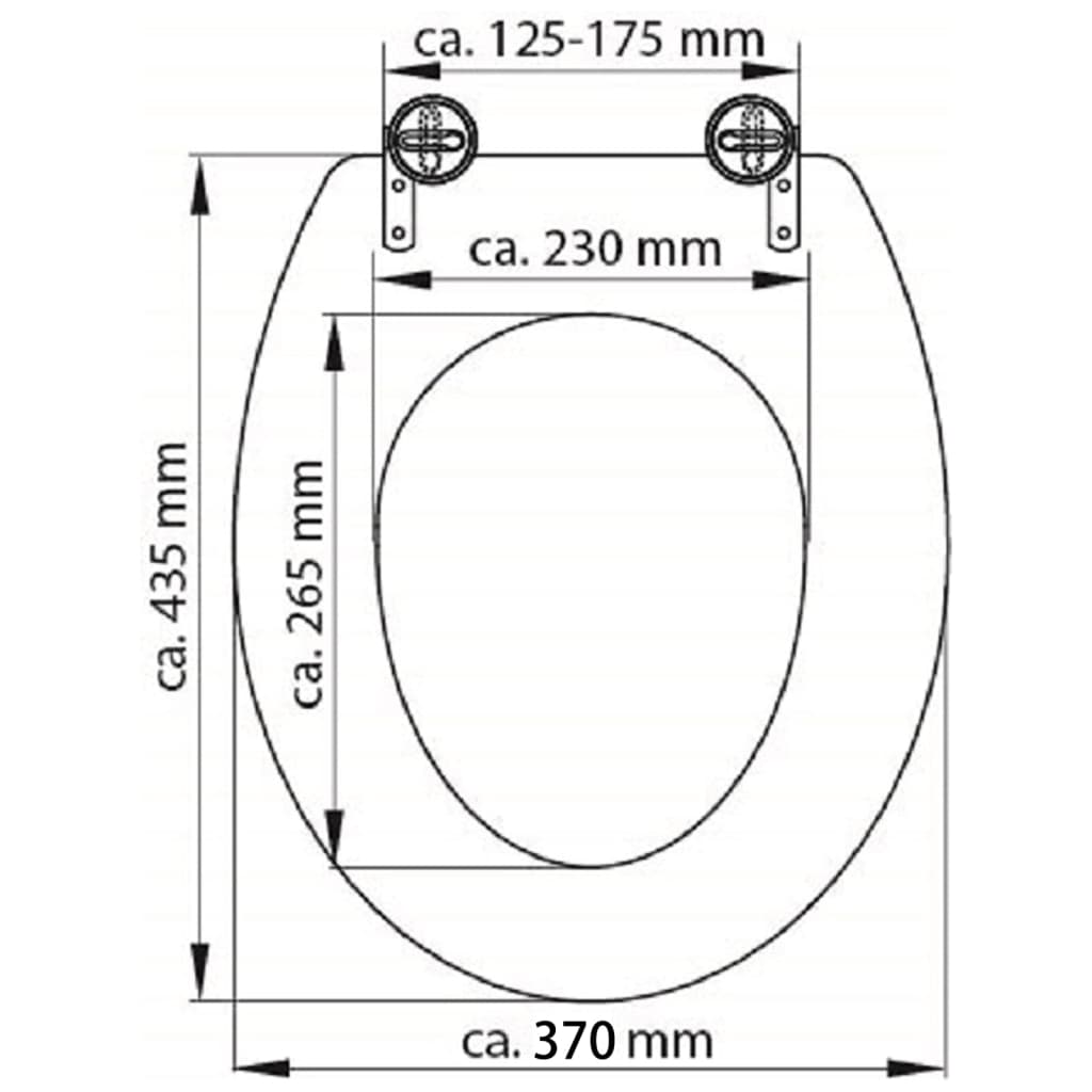 SCHÜTTE Toelettsits SOLID WOOD MDF tryckt