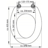 SCHÜTTE Toelettsits SOLID WOOD MDF tryckt