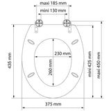 SCHÜTTE Toalettsits med mjuk stängning LIGHT WOOD MDF