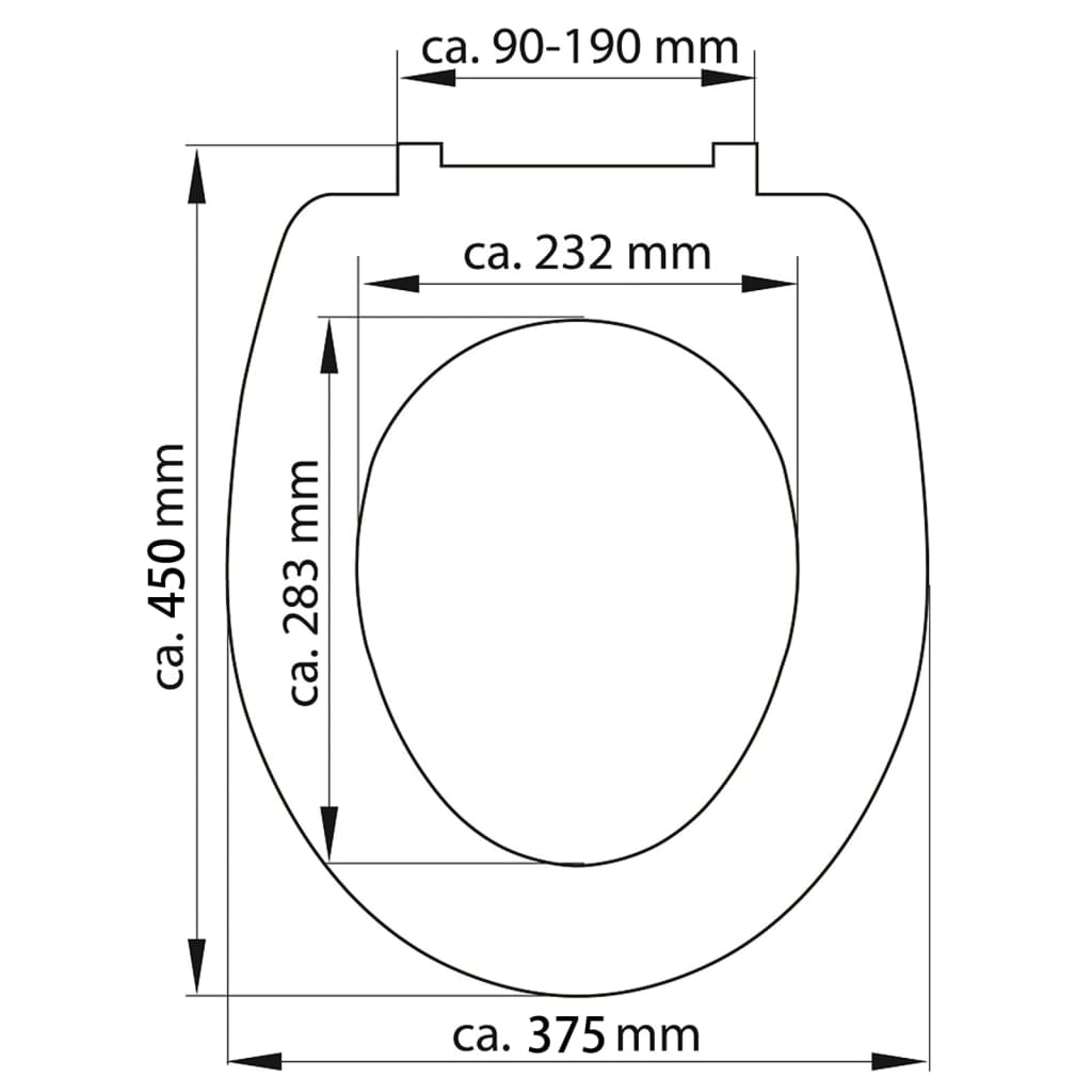 SCHÜTTE Toalettsits med mjuk stängning duroplast WOOD HEART