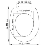 SCHÜTTE Toalettsits med mjuk stängning duroplast WOOD HEART