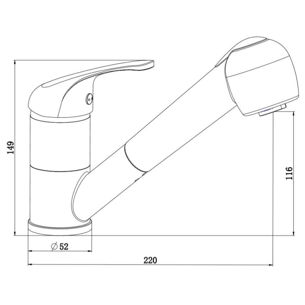 SCHÜTTE Handfatsblandare SUPRA krom