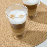 HI Latte macchiato-glas 2 st 400 ml genomskinlig