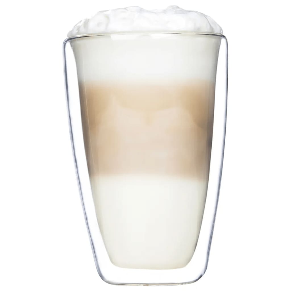 HI Latte macchiato-glas 2 st 400 ml genomskinlig