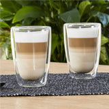 HI Latte macchiato-glas 2 st 400 ml genomskinlig