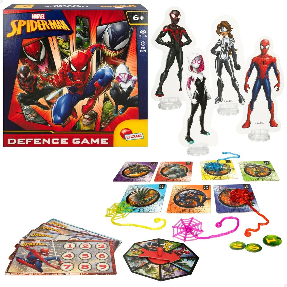 Sällskapsspel Spider-Man Defence Game (6 antal)