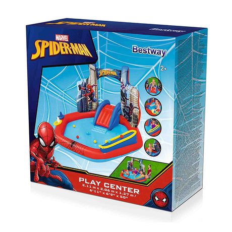 Barnpool Bestway Spiderman 211 x 206 x 127 cm Lekplats