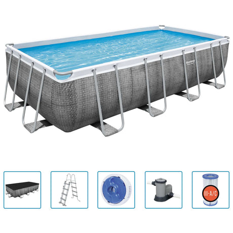 Bestway Pool Power Steel rektangulær 549x274x122 cm