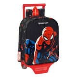 Skolväska med hjul Spider-Man Hero Svart 22 x 27 x 10 cm