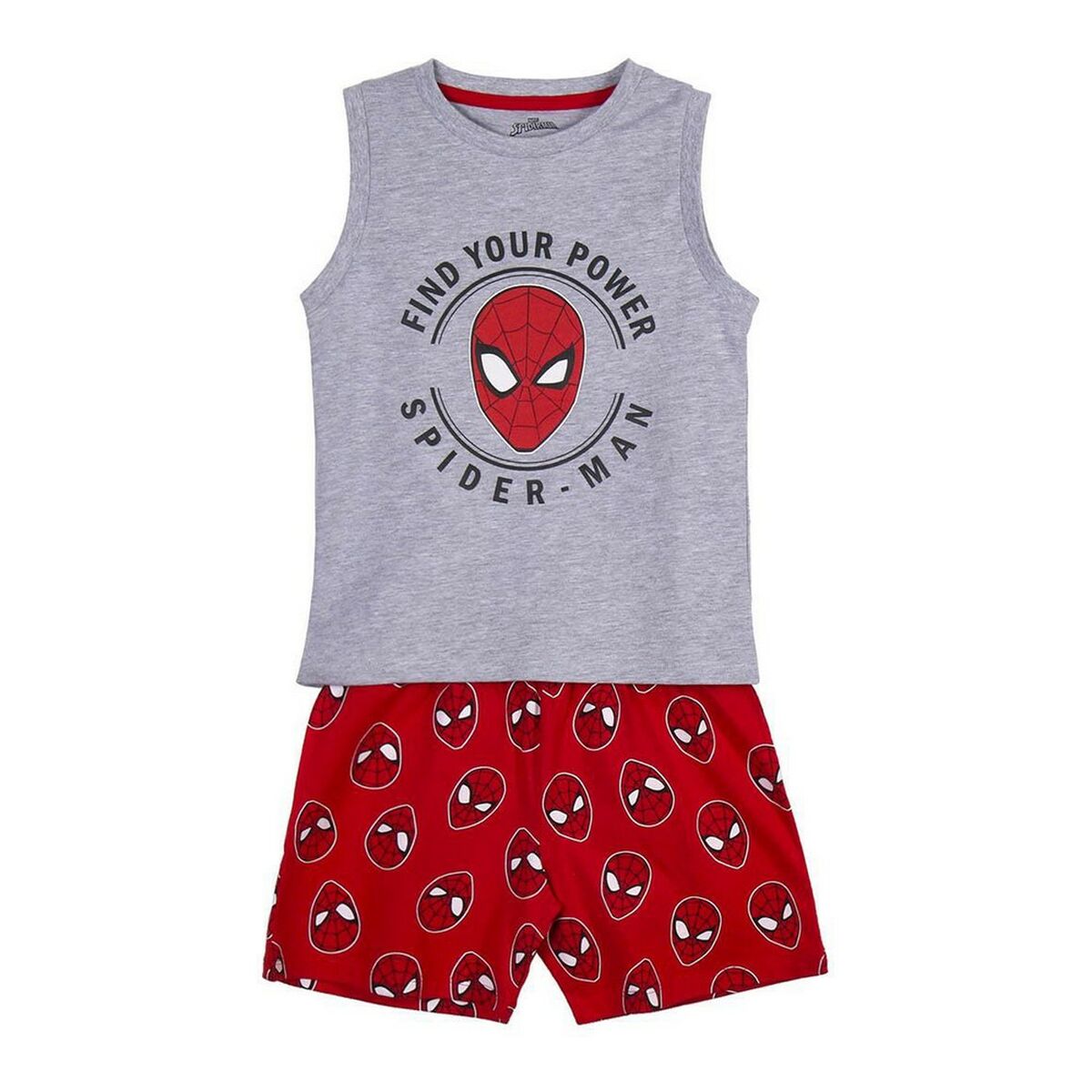 Sommarpyjamas Spider-Man Grå