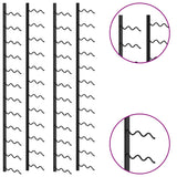 Väggmonteret vinställ for 48 flaskor 2 st sort jern