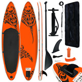 SUP-bräda uppblåsbar 305x76x15 cm orange