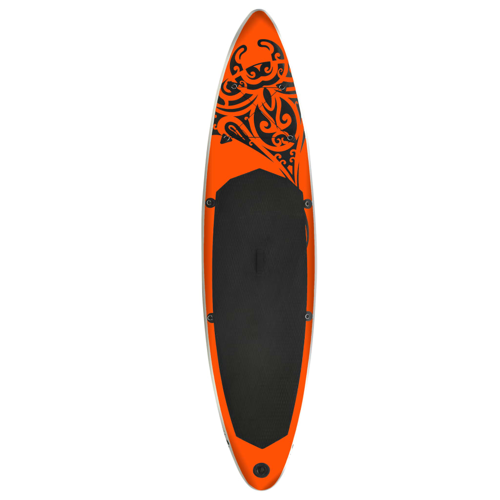 SUP-bräda uppblåsbar 305x76x15 cm orange