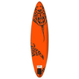 SUP-bräda uppblåsbar 305x76x15 cm orange