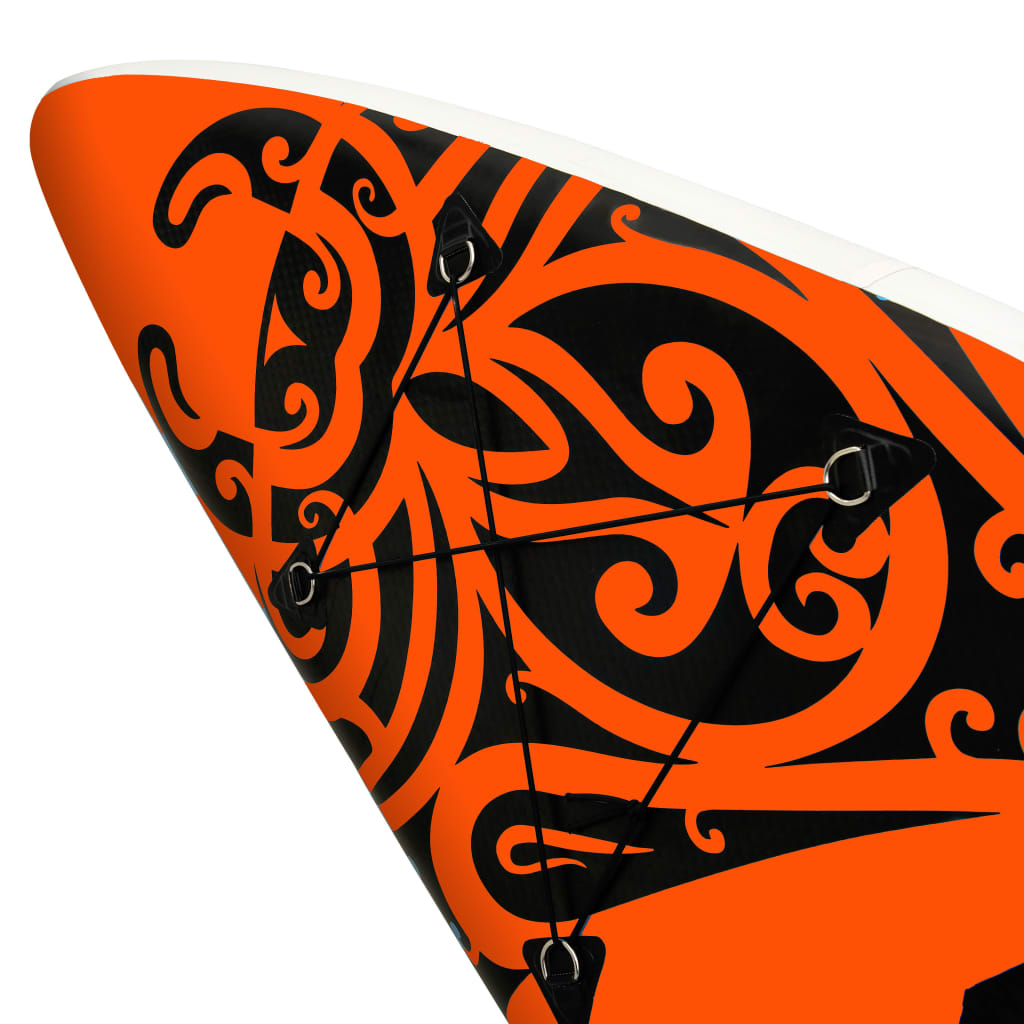 SUP-bräda uppblåsbar 305x76x15 cm orange