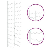 Väggmonteret vinställ for 36 flaskor vit jern