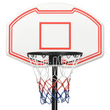 Basketkorg med stativ vit 282-352 cm polyeten