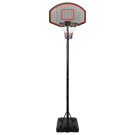 Basketkorg med stativ svart 282-352 cm polyeten