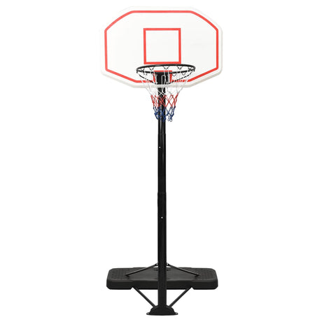 Basketkorg med stativ vit 258-363 cm polyeten