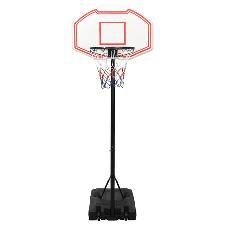 Basketkorg med stativ vit 237-307 cm polyeten