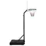 Basketkorg med stativ vit 237-307 cm polyeten