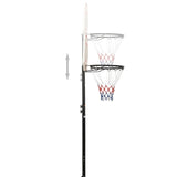 Basketkorg med stativ vit 216-250 cm polyeten