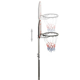 Basketkorg med stativ sort 216-250 cm polyeten