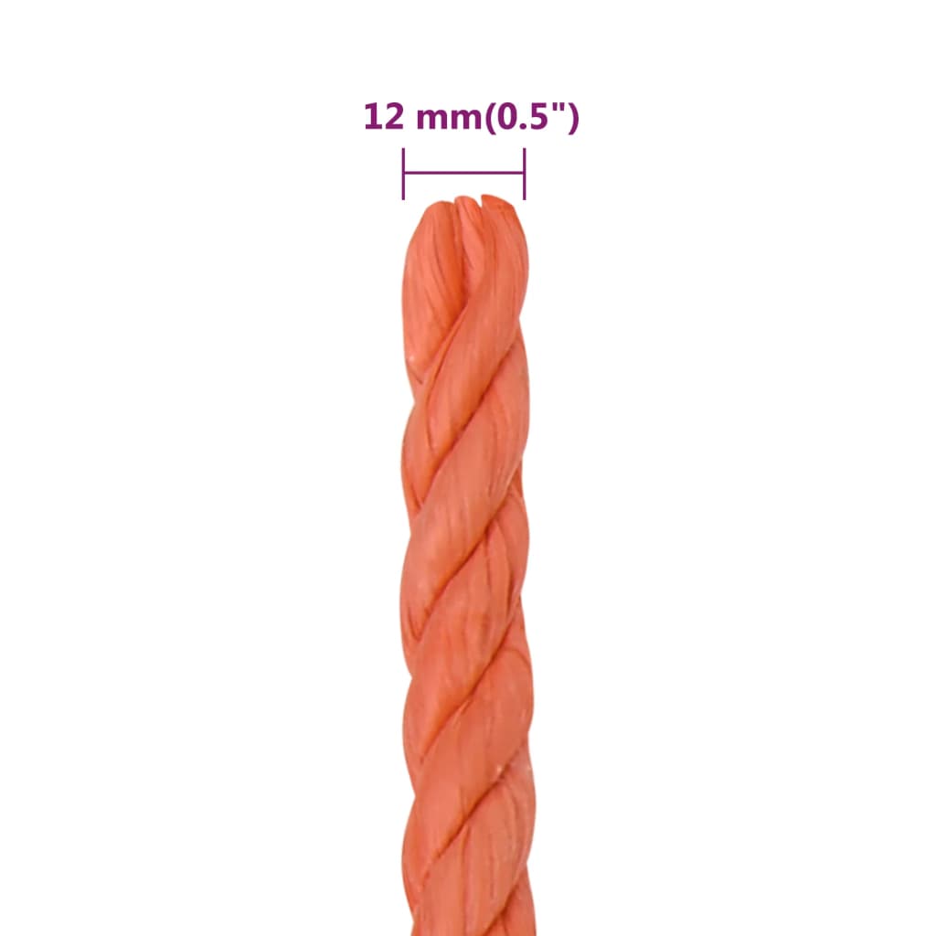 Rep orange 12 mm 25 m polypropylen