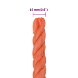 Rep orange 16 mm 50 m polypropylen