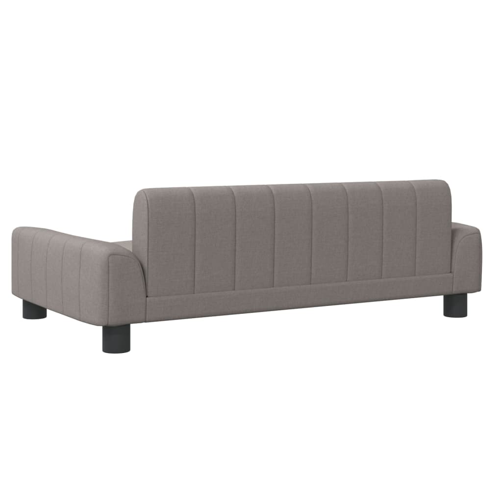 Barnsoffa mullvadsbrun 90x53x30 cm tyg