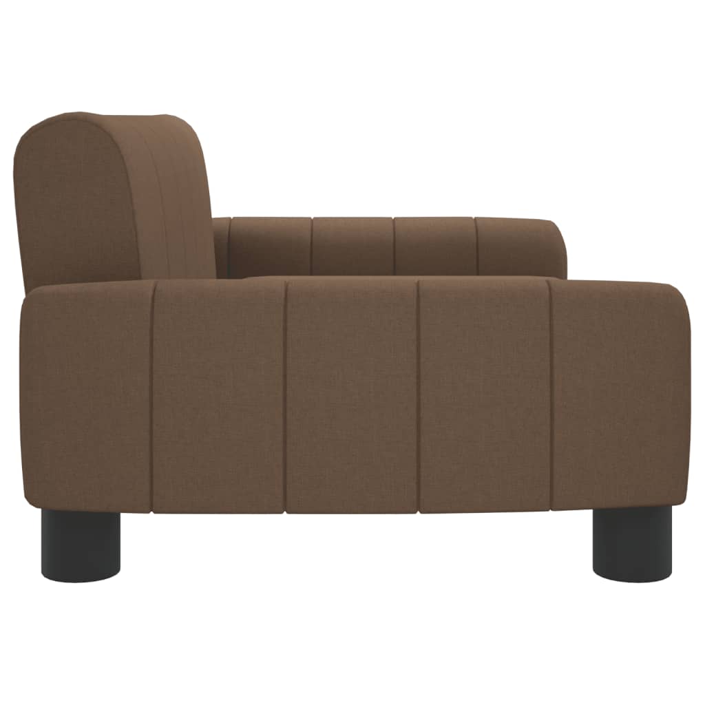 Barnsoffa brun 70x45x30 cm tyg