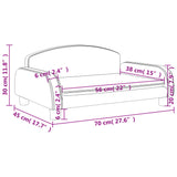 Barnsoffa svart 70x45x30 cm konstläder