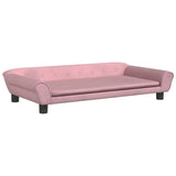 Barnsoffa rosa 100x50x26 cm sammet