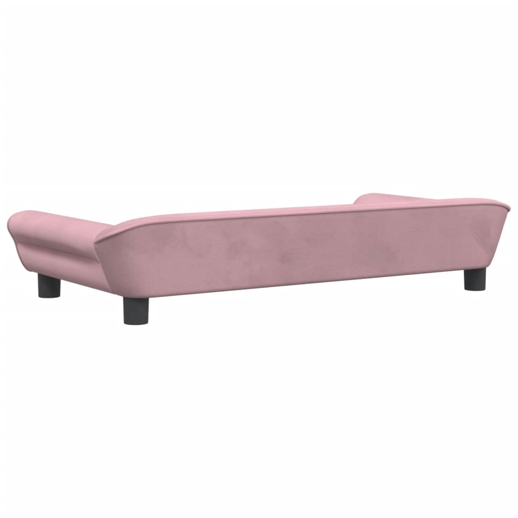 Barnsoffa rosa 100x50x26 cm sammet