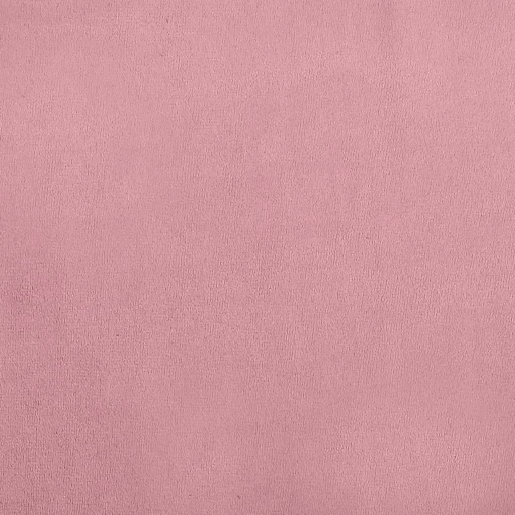 Barnsoffa rosa 100x50x26 cm sammet