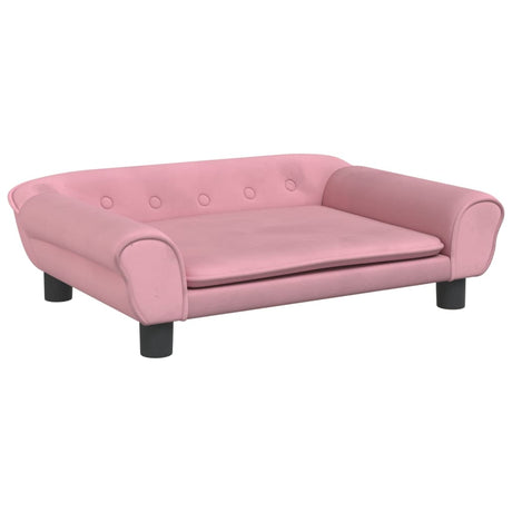 Barnsoffa rosa 70x45x26 cm sammet