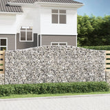 Gabion bågformad 20 st 400x50x160/180 cm galvaniserat järn