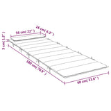 Dyna till solsäng bladmönster 180x60x3 cm oxfordtyg