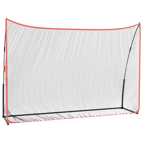 Övningsnät för golf svart och röd 305x91x213 cm Polyester