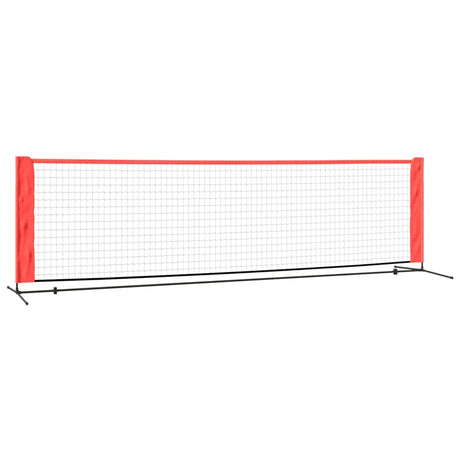 Tennisnet sort og rød 300x100x87 cm polyester