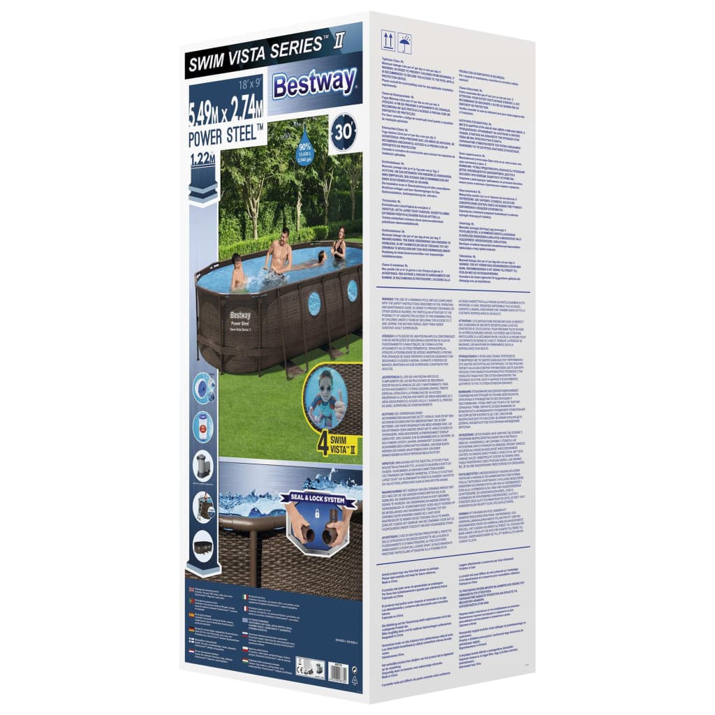 Bestway Pool Power Steel Swim Vista Series set 549x274x122 cm