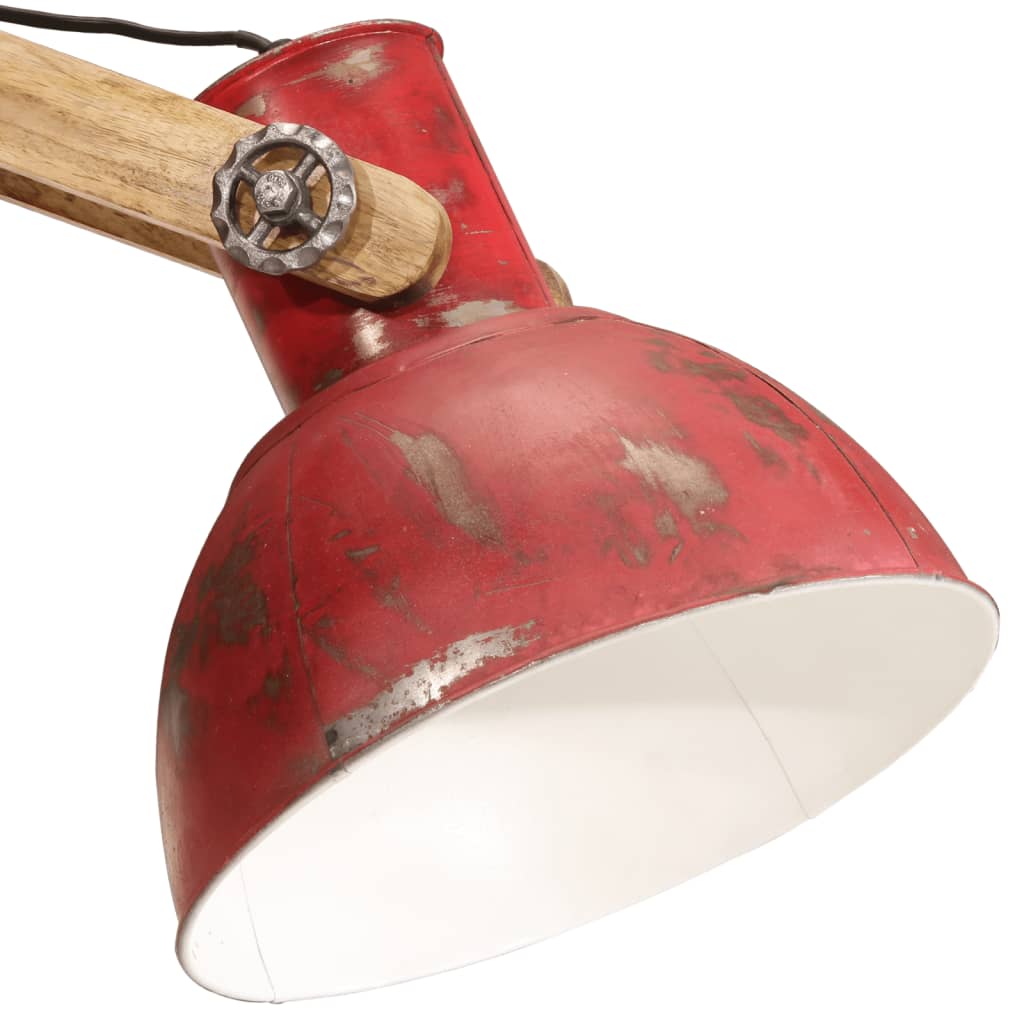 Golvlampa 25 W nött röd 33x25x130-150 cm E27