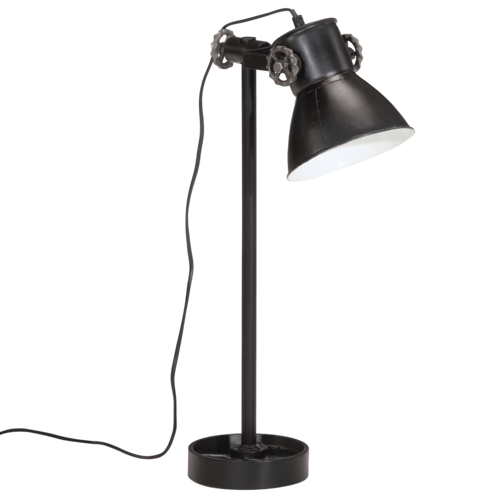 Skrivbordslampa 25 W svart 15x15x55 cm E27