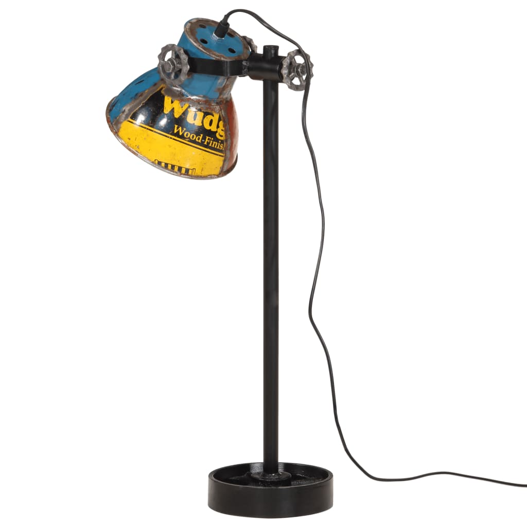 Skrivbordslampa 25 W flerfarvede 15x15x55 cm E27