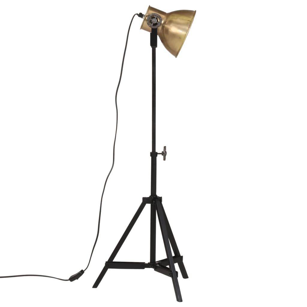 Golvlampa 25 W antik mässing 35x35x65/95 cm E27