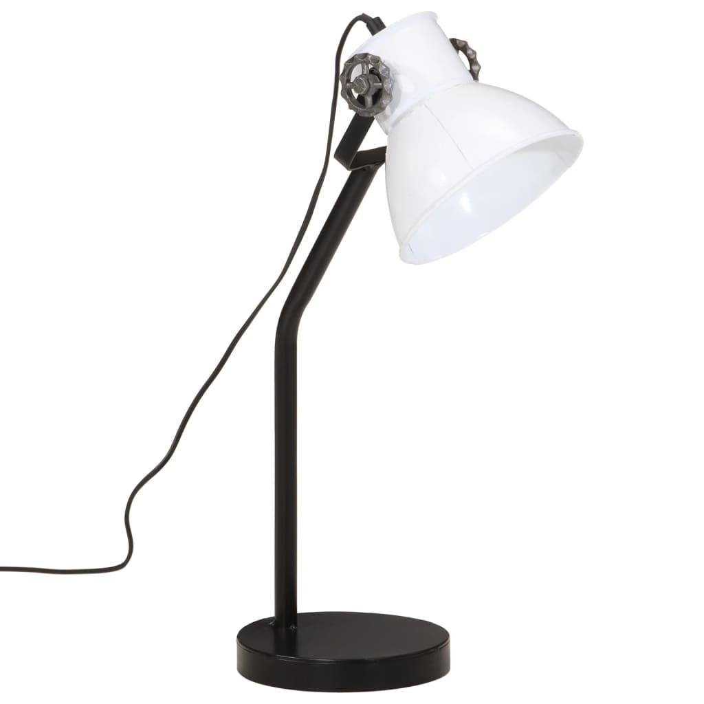 Skrivbordslampa 25 W vit 17x17x60 cm E27