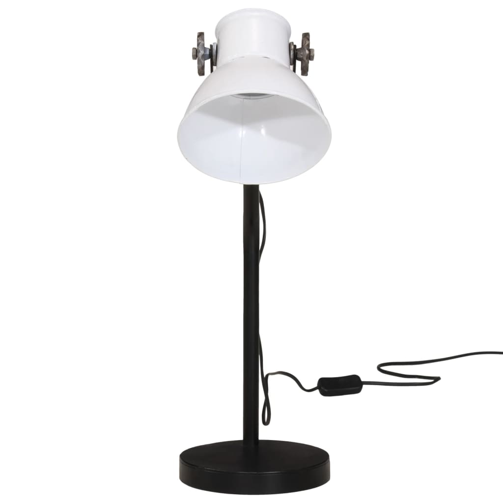 Skrivbordslampa 25 W vit 17x17x60 cm E27